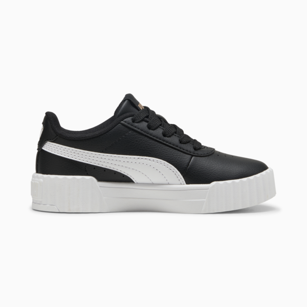 Carina 3.0 Sneakers Kids, PUMA Black-PUMA White-PUMA Gold, large-ZAF