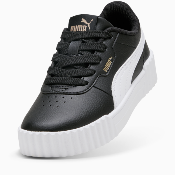 Carina 3.0 Sneakers Kids, PUMA Black-PUMA White-PUMA Gold, large-ZAF
