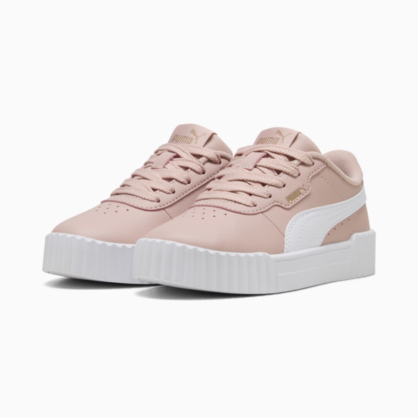 Carina 3.0 Sneakers Kids, Rose Quartz-PUMA White-PUMA Gold, large-ZAF