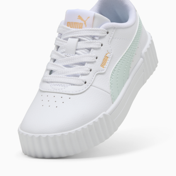 Carina 3.0 Sneakers Kids, PUMA White-Peaceful Blue-Almost Apricot, large-ZAF