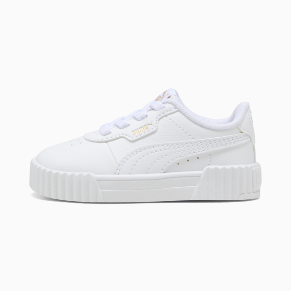 Carina 3.0 Sneakers Toddler, PUMA White-PUMA Gold, large-ZAF