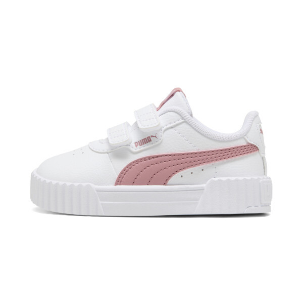 Zapatillas PUMA con abrojo Carina 3.0 para infantes para Mujer En Blanco/Dusky Rosewood
