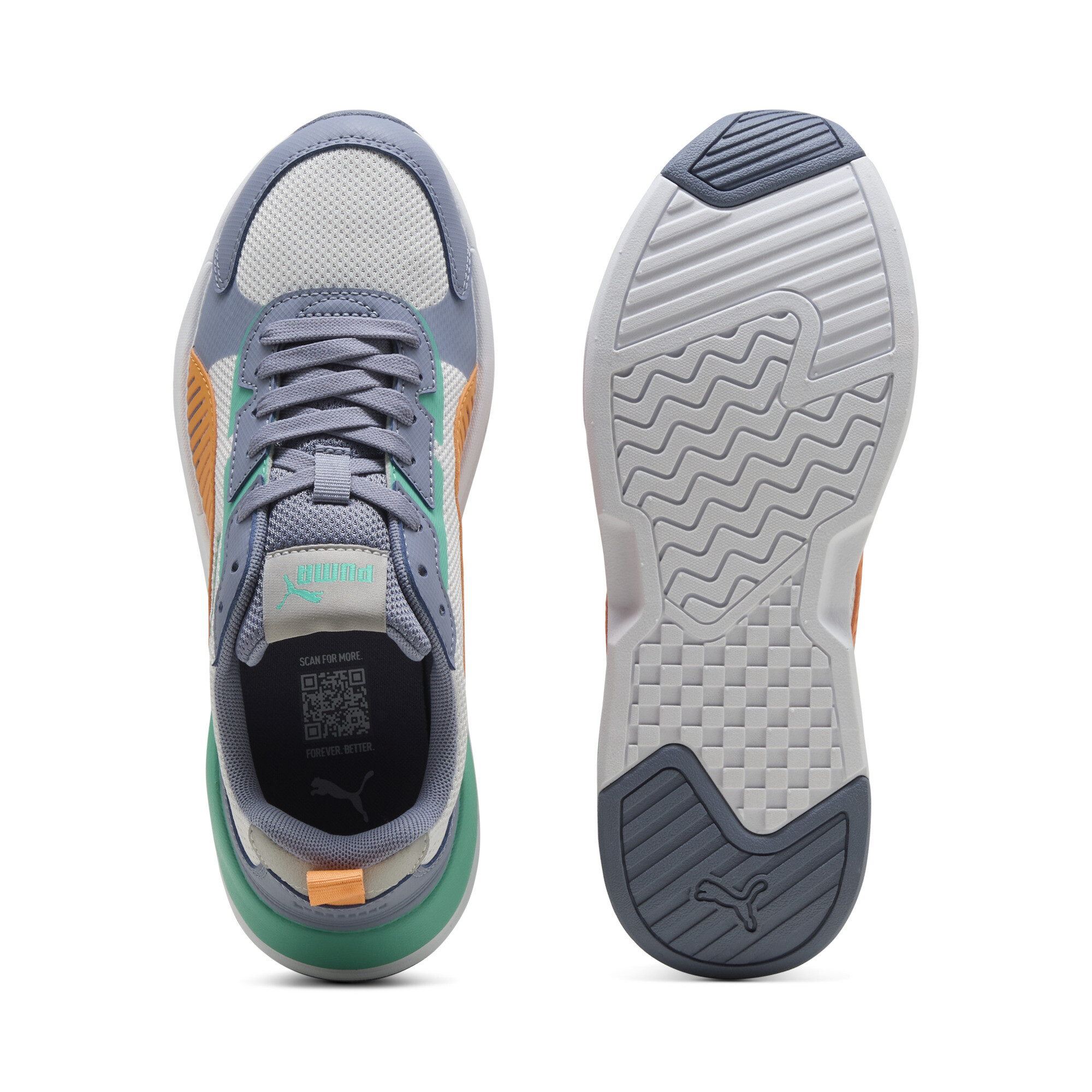 PUMA X-Ray 3 sneakers, Grijs/Oranje, Maat 35,5 thumbnail 4