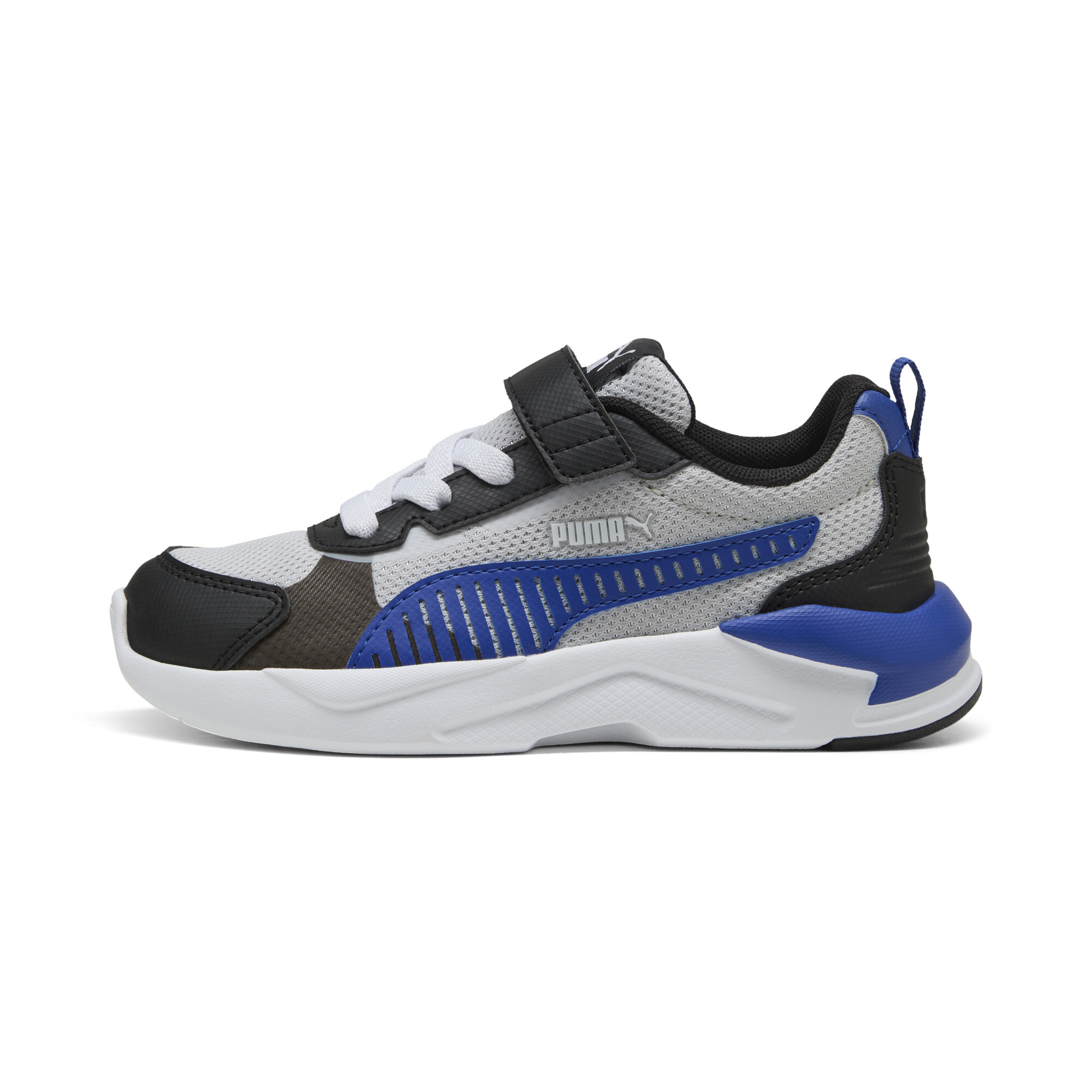 Puma X-Ray 3 Sneakers Kinder Schuhe | Glacial Gray/Vivid Blue/Black | Größe: 35