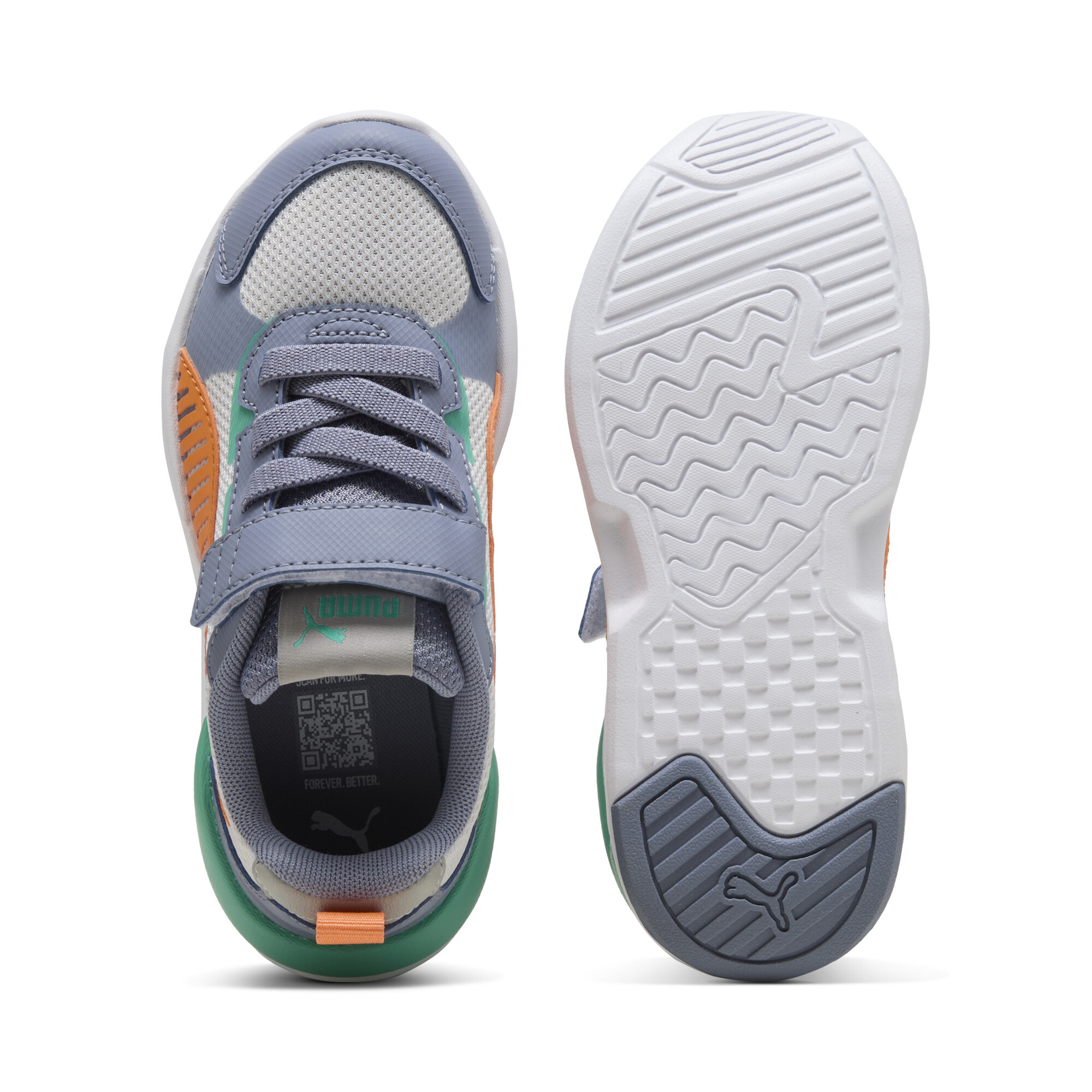 PUMA X-Ray 3 sneakers, Grijs/Oranje, Maat 29 thumbnail 4
