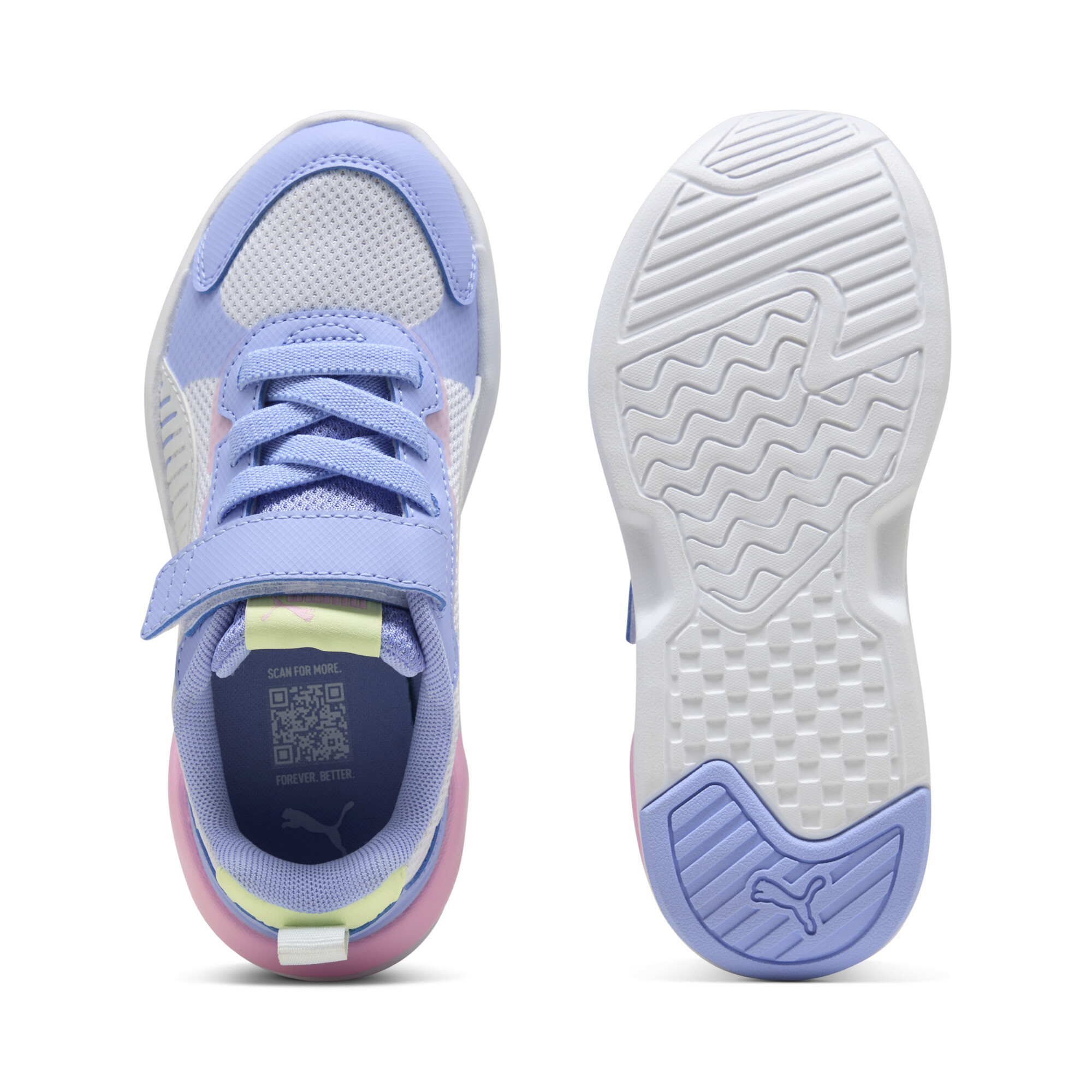 PUMA X-Ray 3 sneakers, Wit/Zilver, Maat 34 thumbnail 4