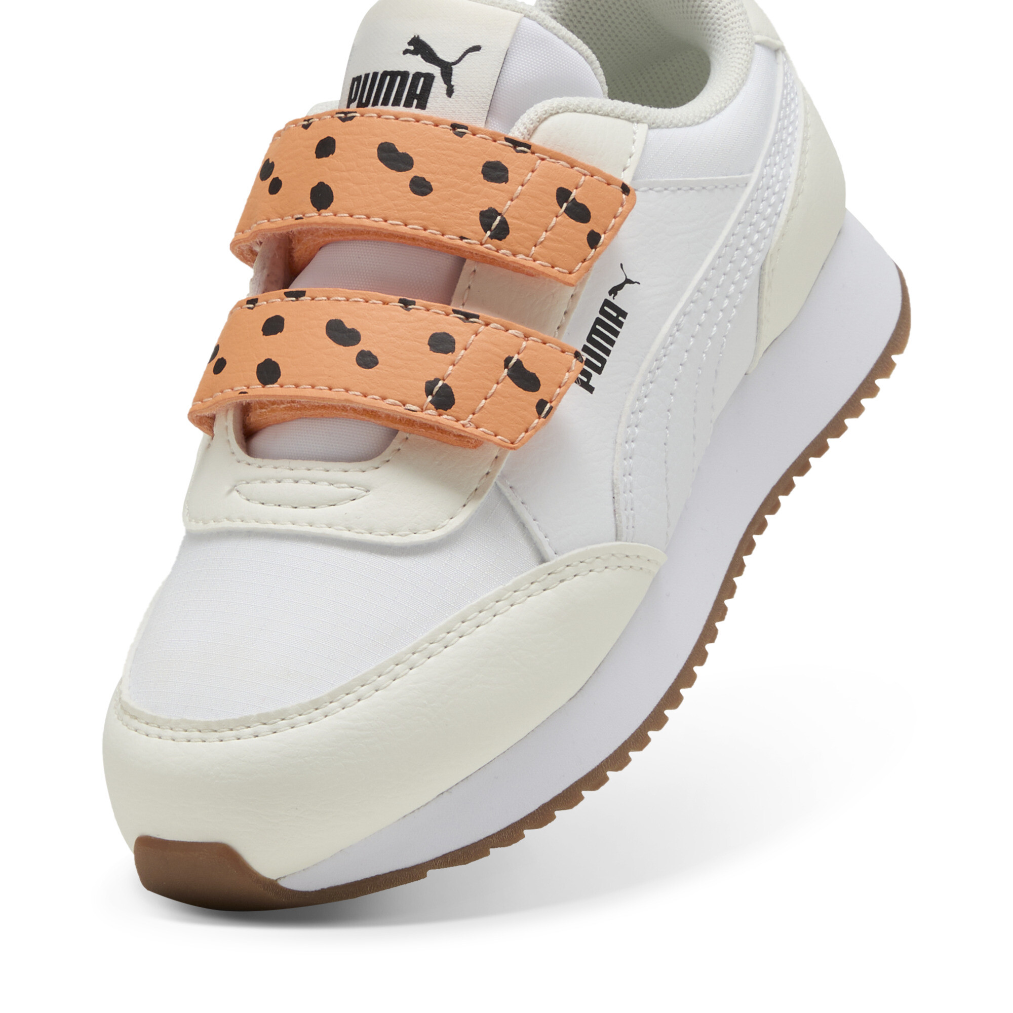 Adapter Match sneakers, Zwart/Wit/Oranje, Maat 30 | PUMA