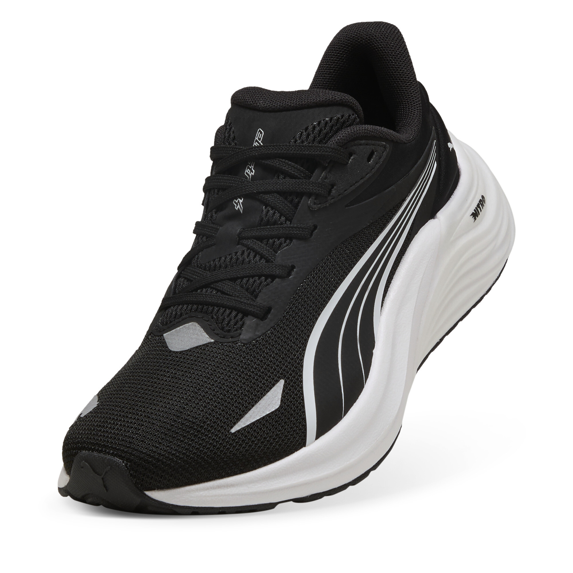 Electrify NITRO™ 4 hardloopschoenen, Zwart/Wit, Maat 35,5 | PUMA