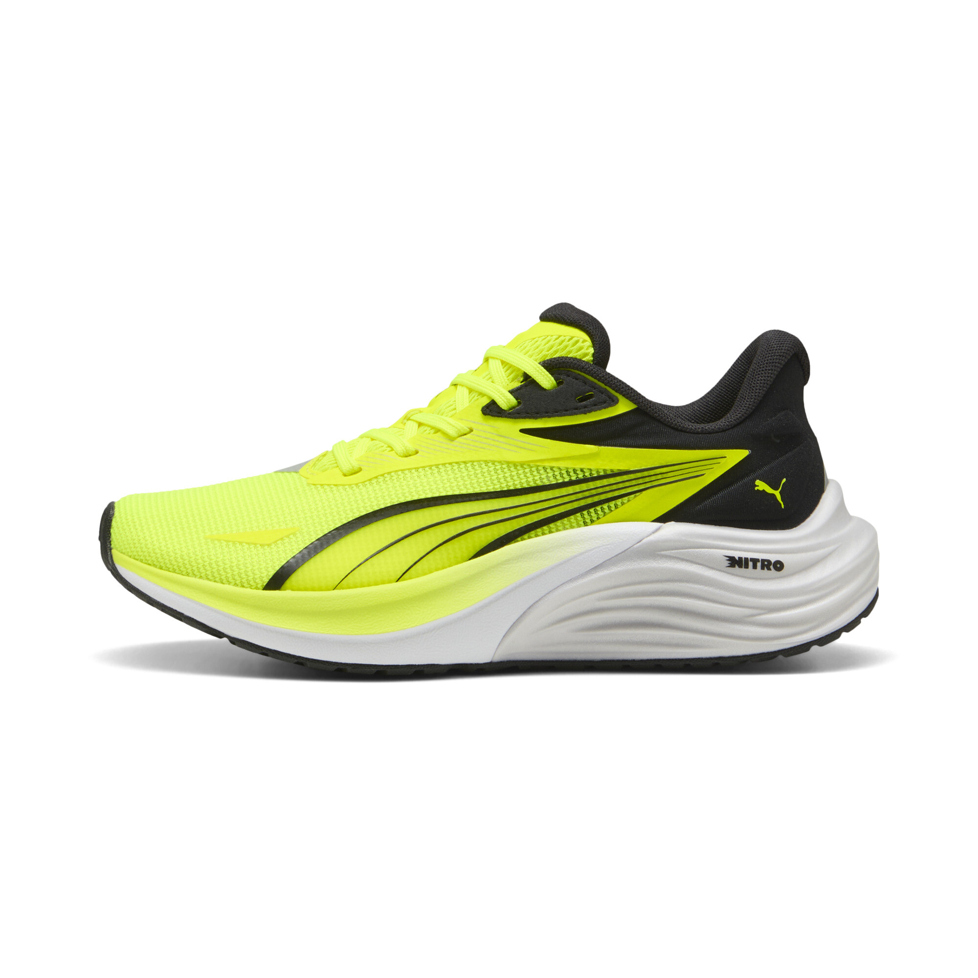 Puma Electrify NITRO™ 4 Laufschuhe Teenager Für Für Kinder | Yellow Alert/Feather Gray/Black | Größe: 38