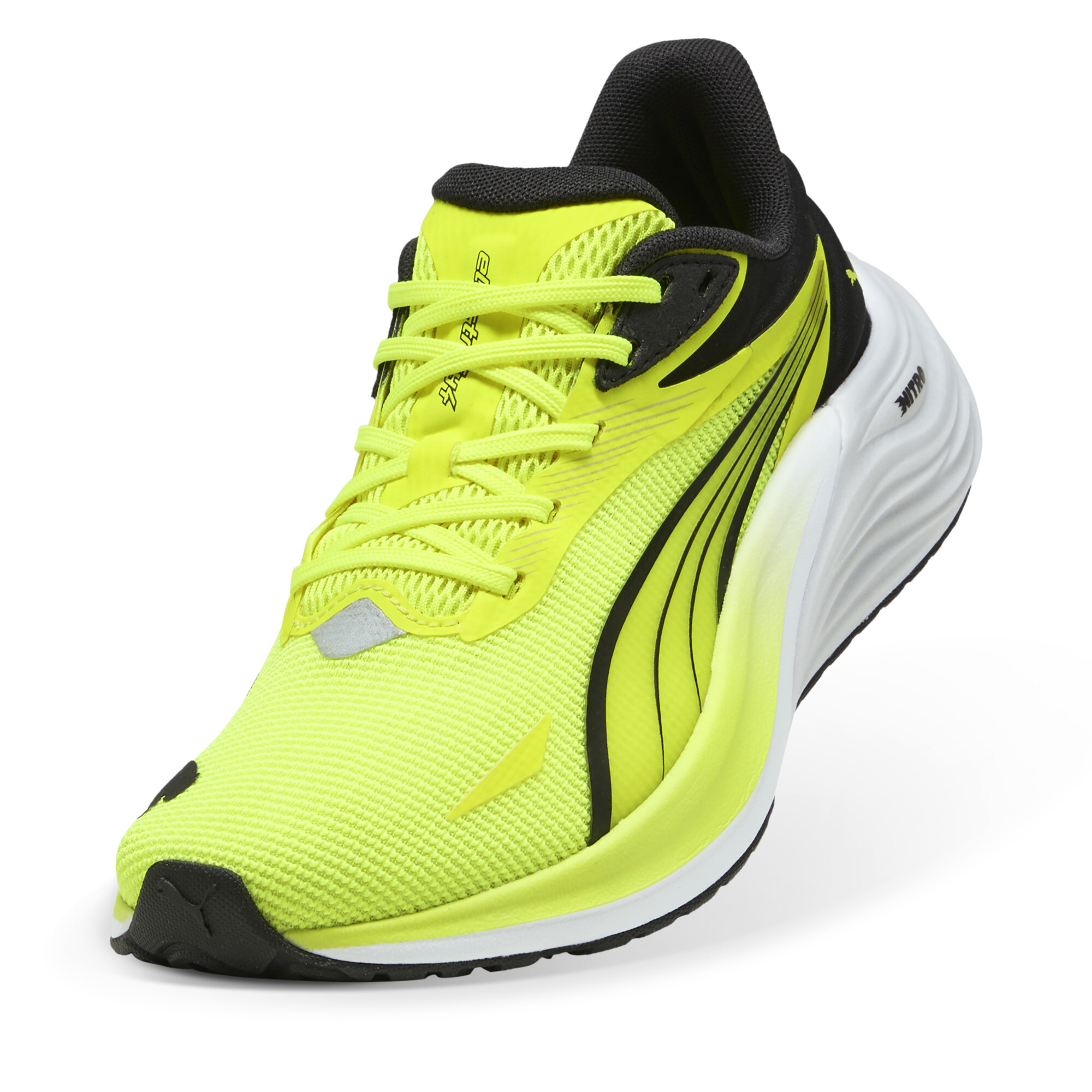 PUMA Electrify Nitro 4 Jr kindersportschoenen 401508 02 Geel-Zwart