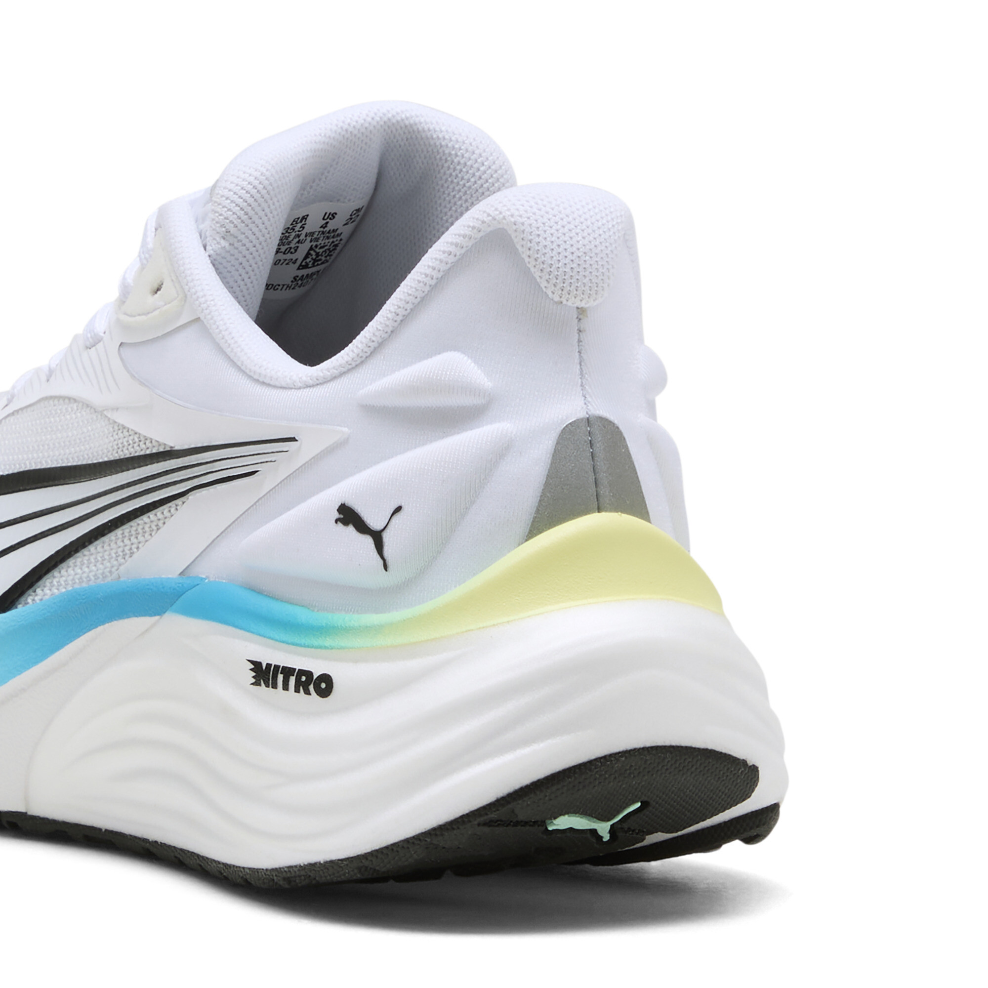 PUMA Electrify NITROâ¢ 4 hardloopschoenen, Blauw/Wit, Maat 37,5 thumbnail 5