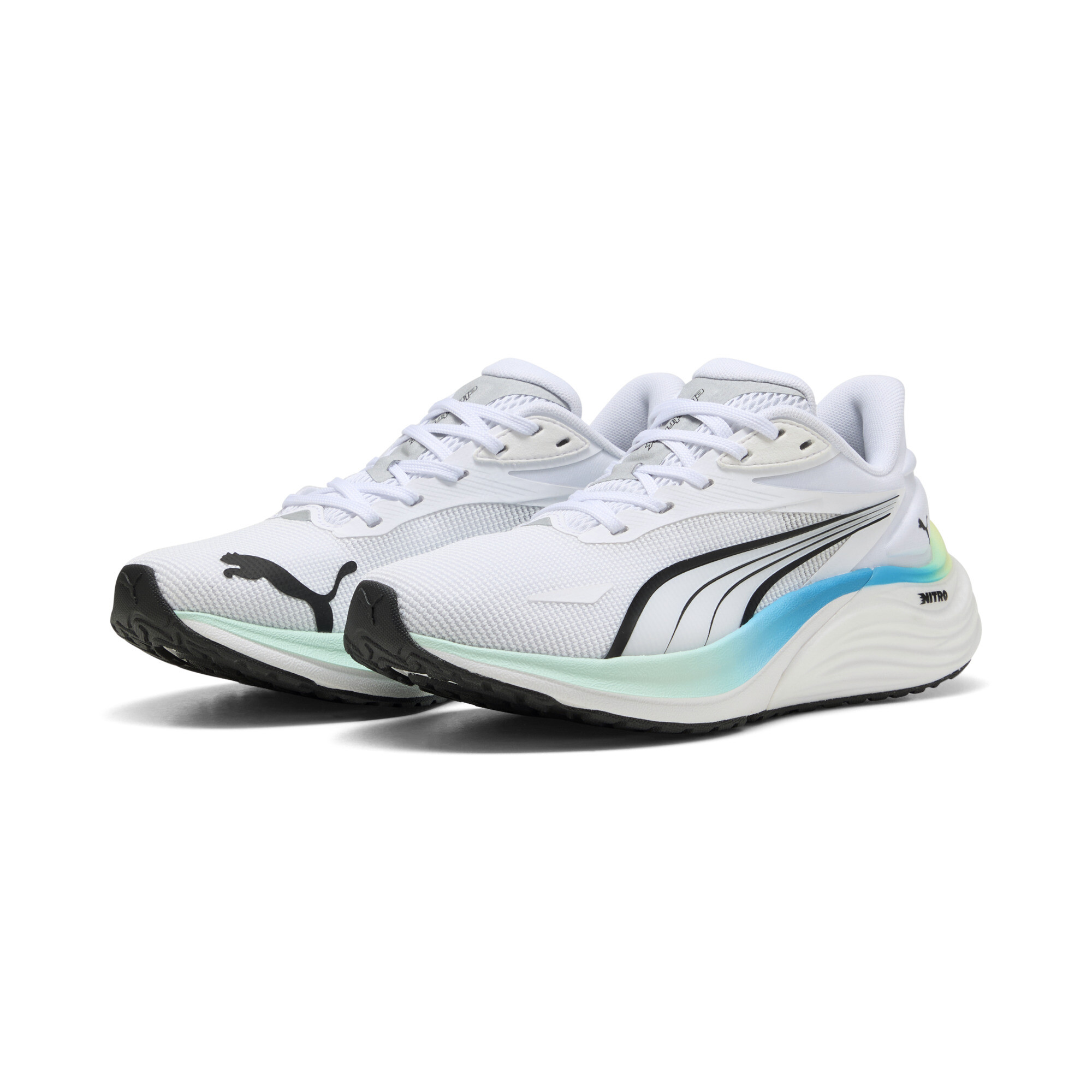 PUMA Electrify NITROâ¢ 4 hardloopschoenen, Blauw/Wit, Maat 37,5 thumbnail 6