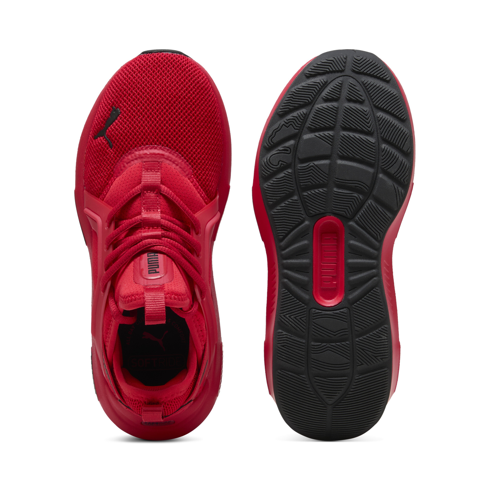 PUMA Softride Enzo 5 trainingsschoenen, Zwart/Rood, Maat 39 thumbnail 4
