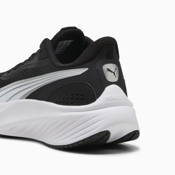 Pounce Lite Running Shoes Youth, PUMA Black-PUMA White-PUMA Silver, large-ZAF