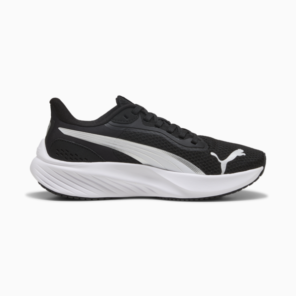 Pounce Lite Running Shoes Youth, PUMA Black-PUMA White-PUMA Silver, large-ZAF