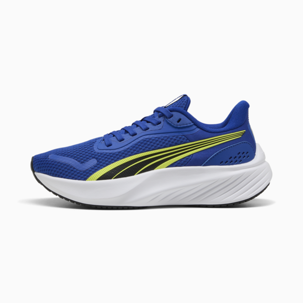 Pounce Lite Running Shoes Youth, Vivid Blue-Lemon Sherbert-PUMA White, large-ZAF