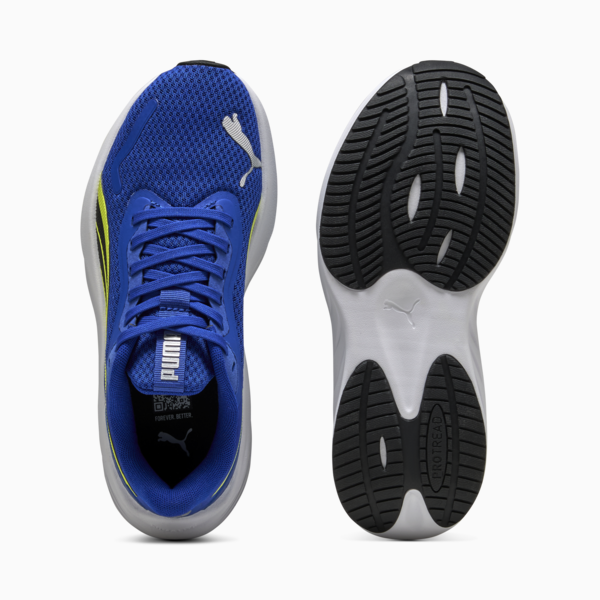 Pounce Lite Running Shoes Youth, Vivid Blue-Lemon Sherbert-PUMA White, large-ZAF