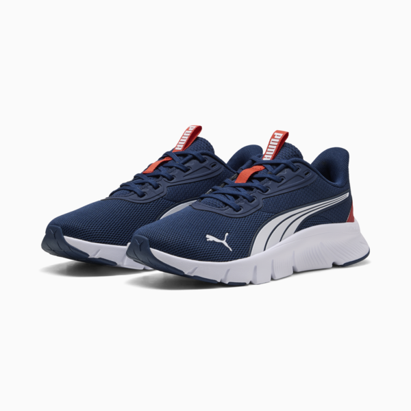 FlexFocus Lite Modern Running Shoes Youth, Persian Blue-Fierce Red-PUMA White, large-ZAF