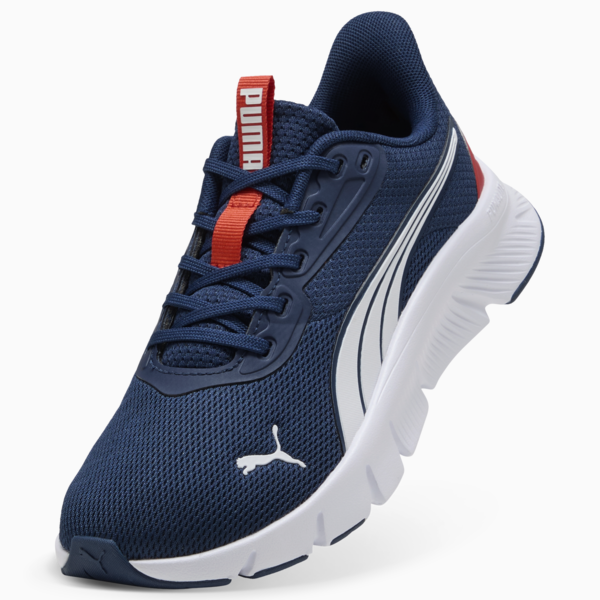 FlexFocus Lite Modern Running Shoes Youth, Persian Blue-Fierce Red-PUMA White, large-ZAF