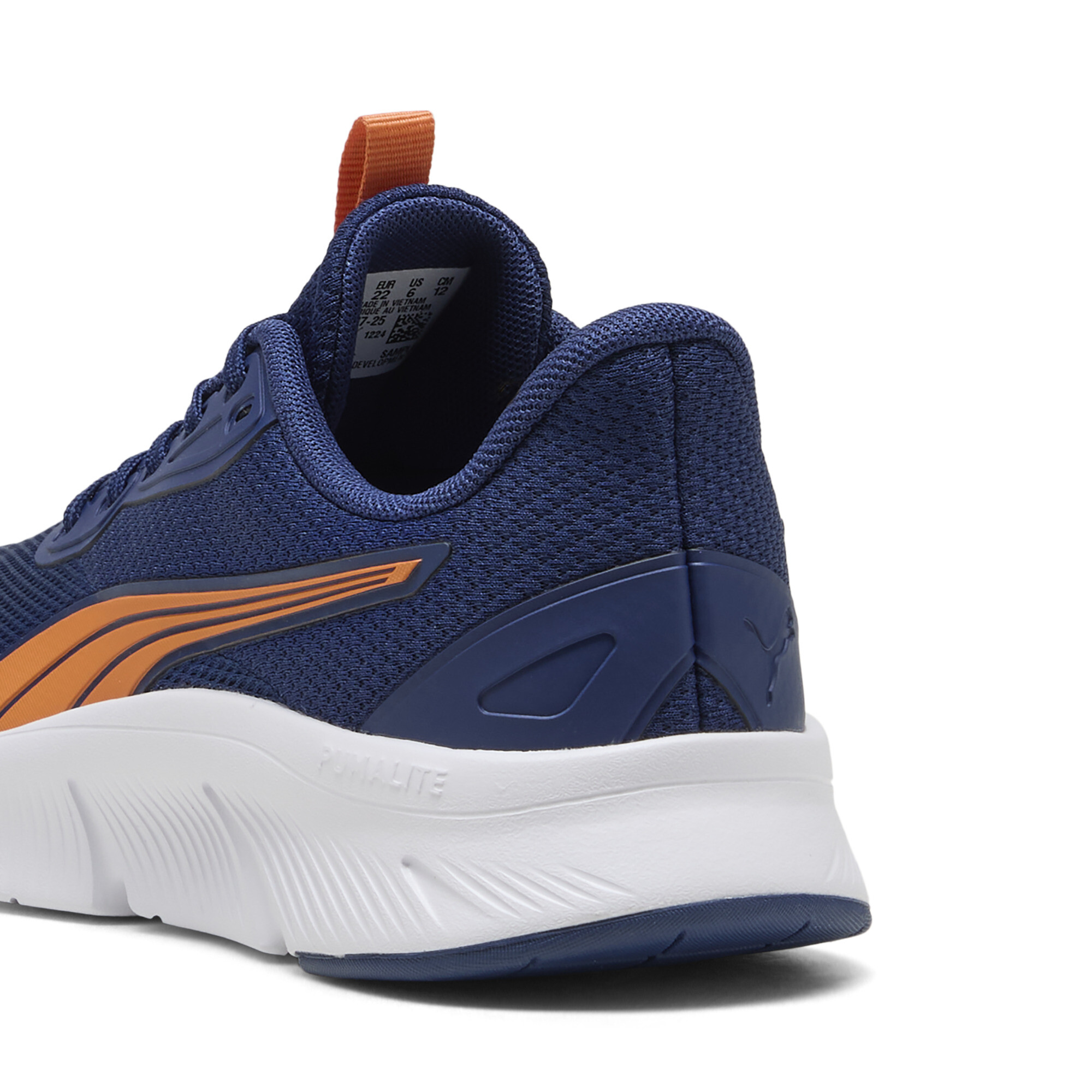 PUMA FlexFocus Lite Modern hardloopschoenen, Blauw/Wit/Oranje, Maat 38,5 thumbnail 5