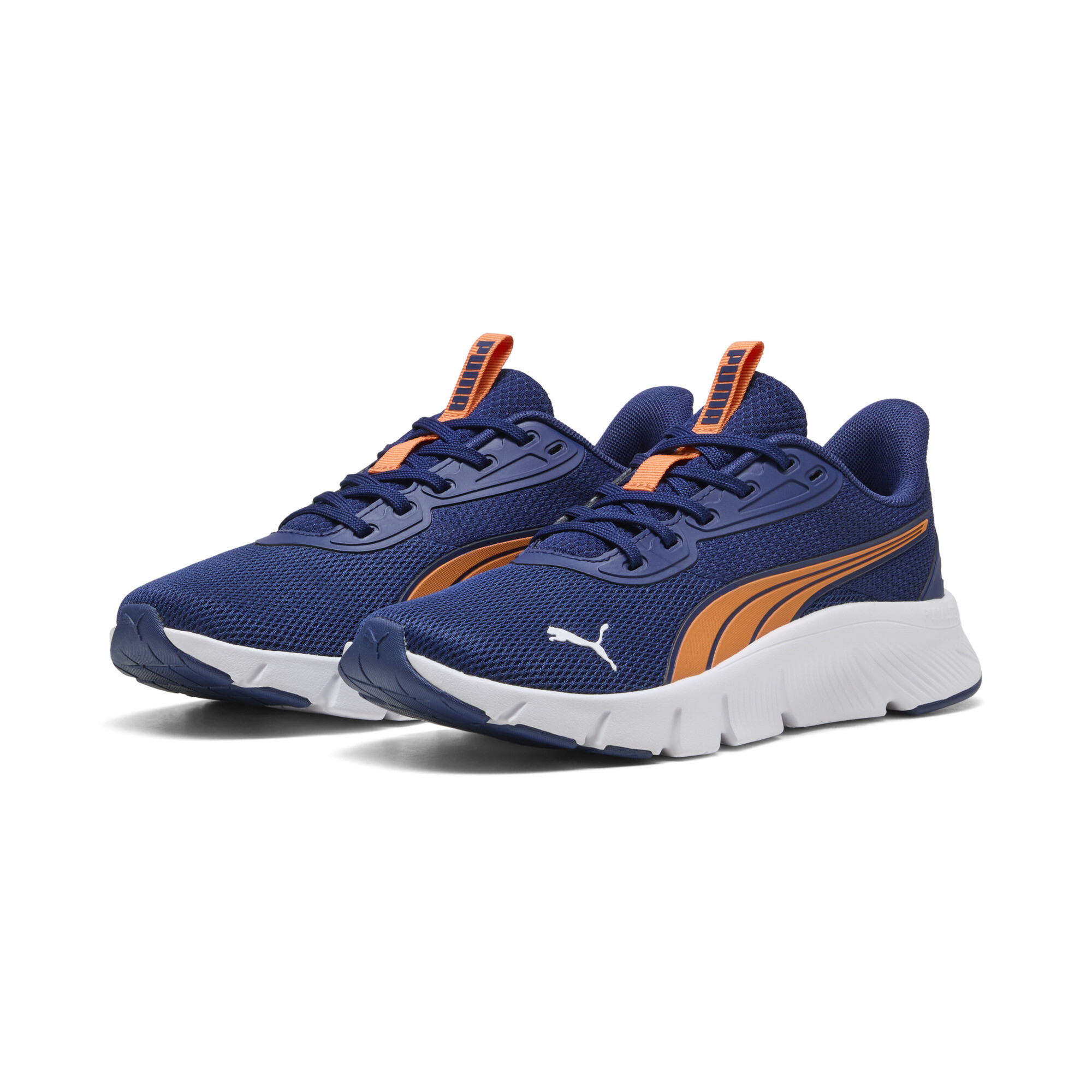 PUMA FlexFocus Lite Modern hardloopschoenen, Blauw/Wit/Oranje, Maat 38,5 thumbnail 6