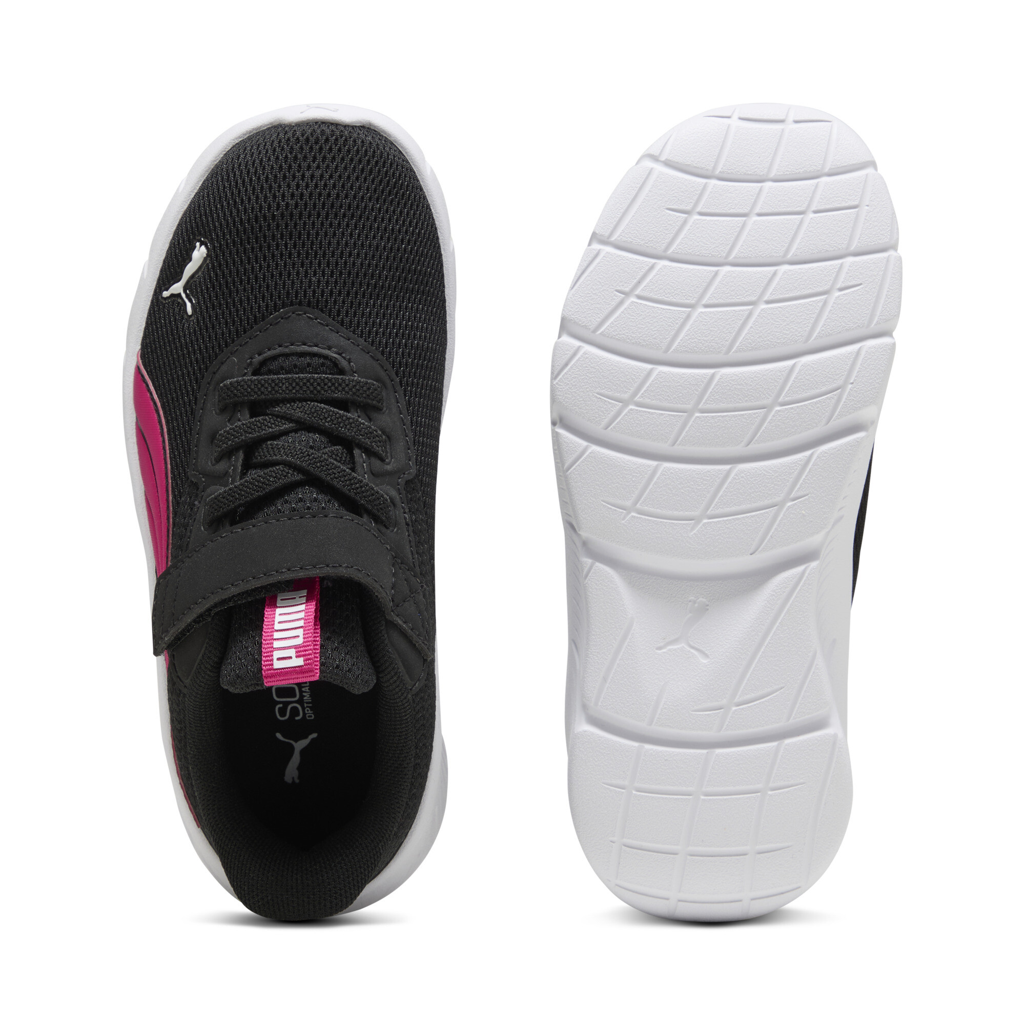 PUMA FlexFocus Modern hardloopschoenen, Roze/Zwart/Wit, Maat 28,5 thumbnail 4