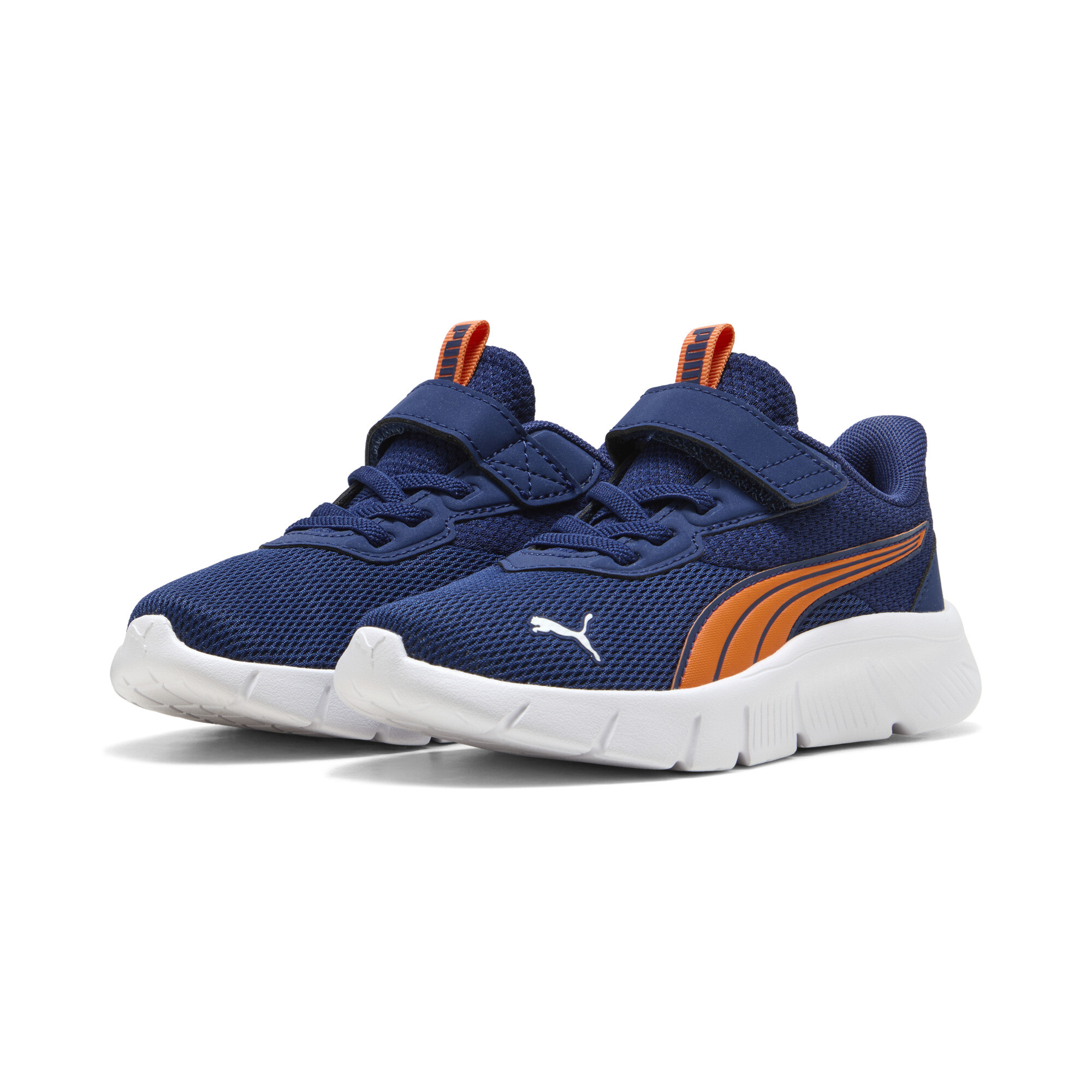PUMA FlexFocus Modern hardloopschoenen, Blauw/Wit/Oranje, Maat 28 thumbnail 6