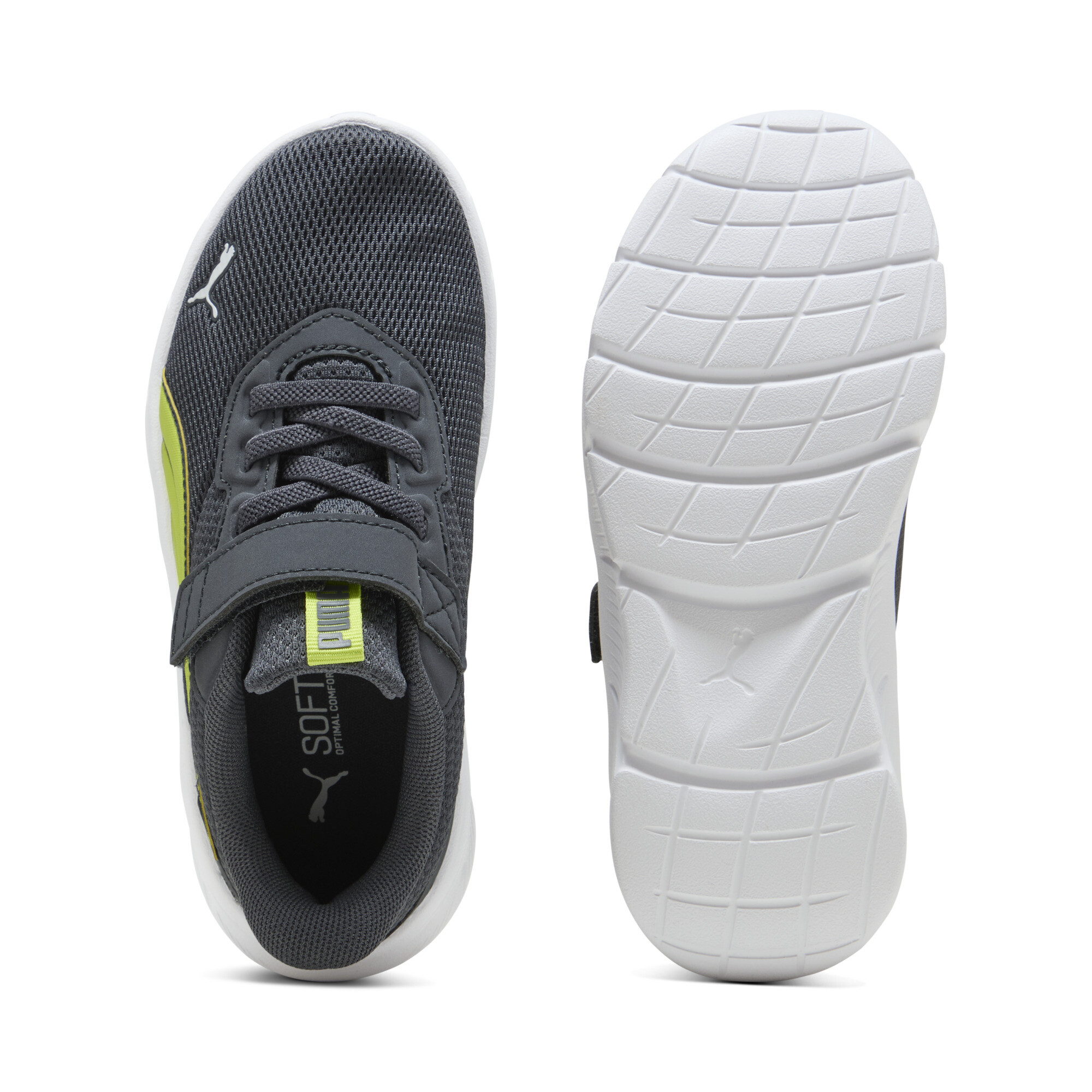 PUMA FlexFocus Modern hardloopschoenen, Grijs/Wit, Maat 32,5 thumbnail 4