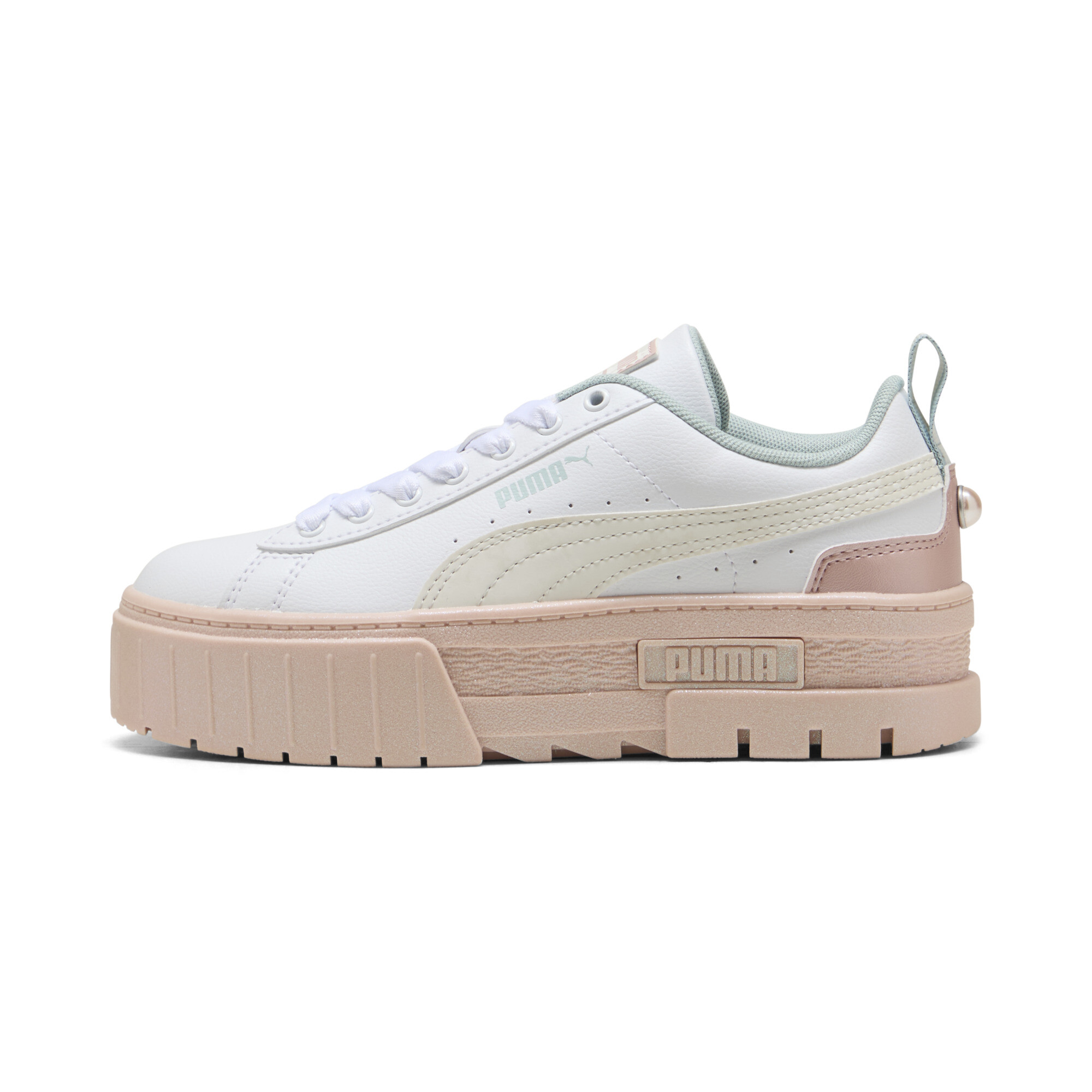 Puma Mayze Water Creatures Sneakers Teenager Schuhe Für Damen Für Kinder | White/Vapor Gray | Größe: 35.5