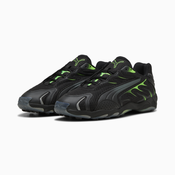 Inhale Sneakers Unisex, PUMA Black-Green Glare, large-ZAF