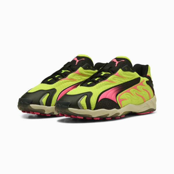 Inhale Sneakers Unisex, Yellow Alert-Sun Struck, large-MEX