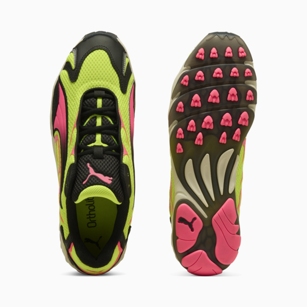 Inhale Sneakers Unisex, Yellow Alert-Sun Struck, large-ZAF