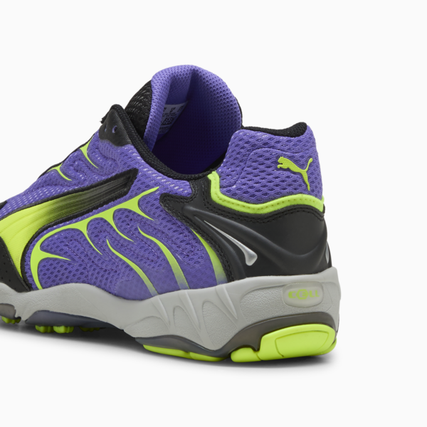 Inhale Sneakers Unisex, Dark Amethyst-Yellow Alert, large-ZAF