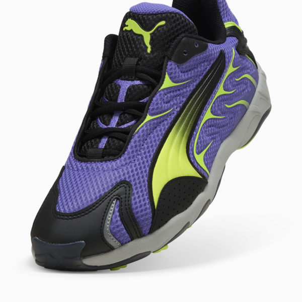 Inhale Sneakers Unisex, Dark Amethyst-Yellow Alert, large-ZAF