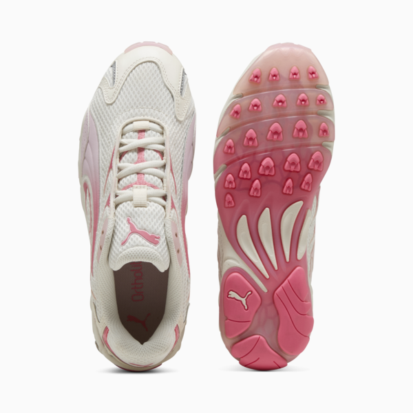 Inhale Sneakers Unisex, Warm White-Magic Rose, large-MEX