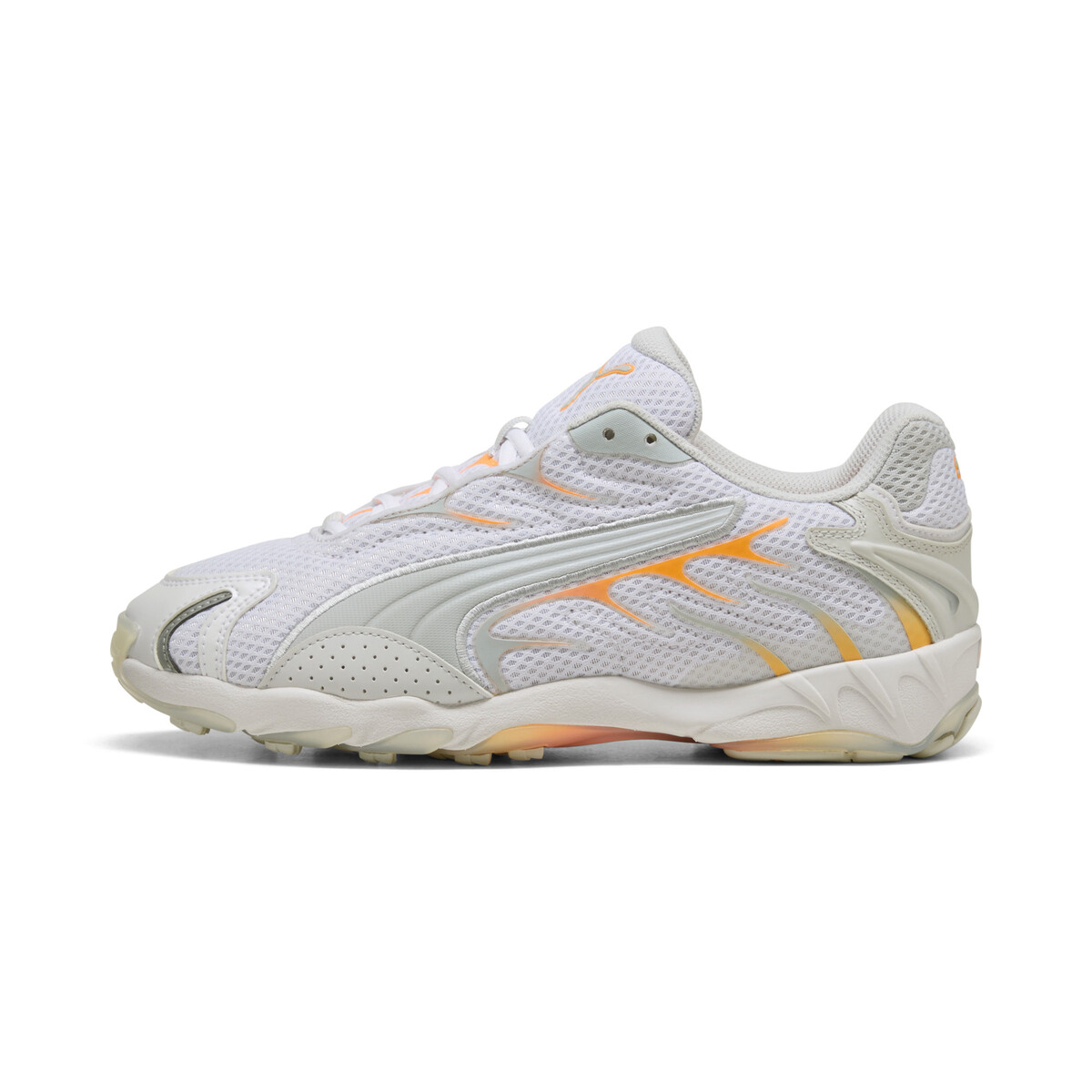 Inhale Sneakers Unisex in White/Heat Fire by PUMA, UK 9
