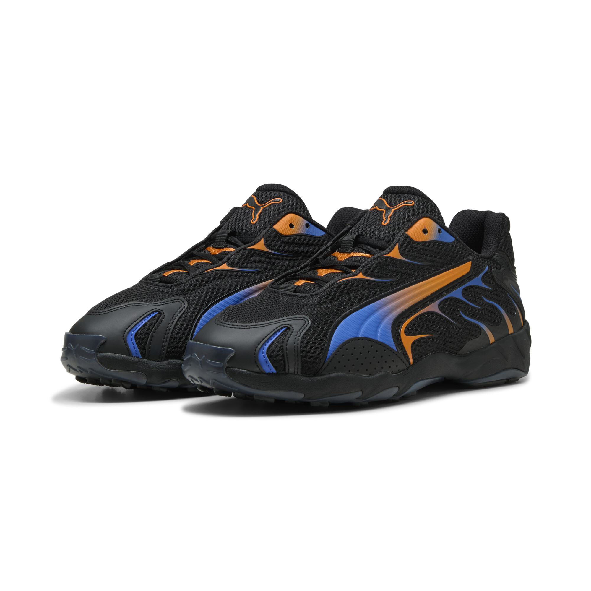 PUMA Inhale uniseks sneakers, Zwart/Oranje, Maat 47 thumbnail 6