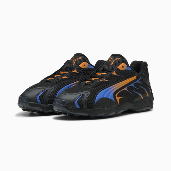 Inhale Sneakers Unisex, PUMA Black-Orange Glo, large-ZAF