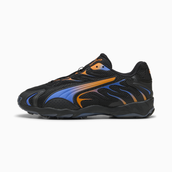 Inhale Sneakers Unisex, PUMA Black-Orange Glo, large-ZAF
