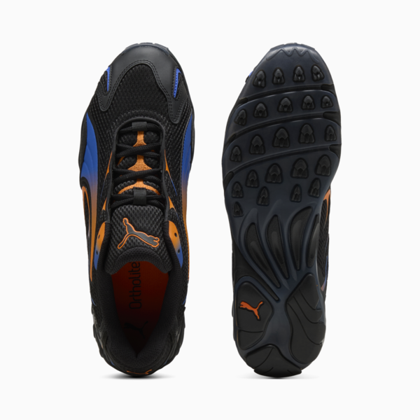 Inhale Sneakers Unisex, PUMA Black-Orange Glo, large-ZAF