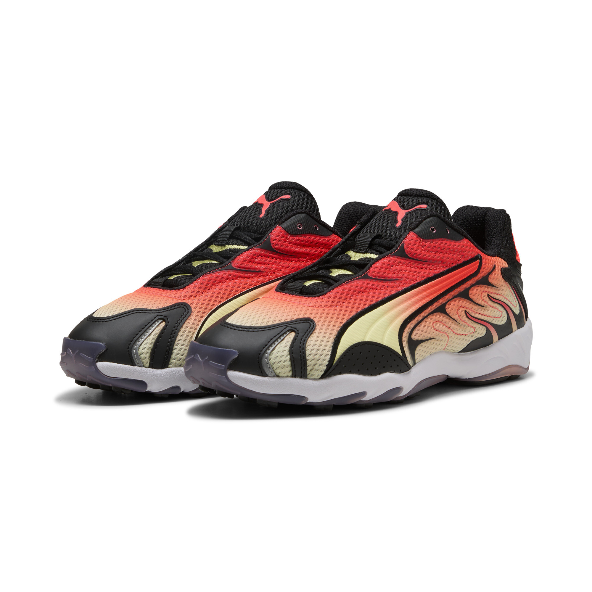 PUMA Inhale uniseks sneakers, Zwart/Rood, Maat 37,5 thumbnail 6