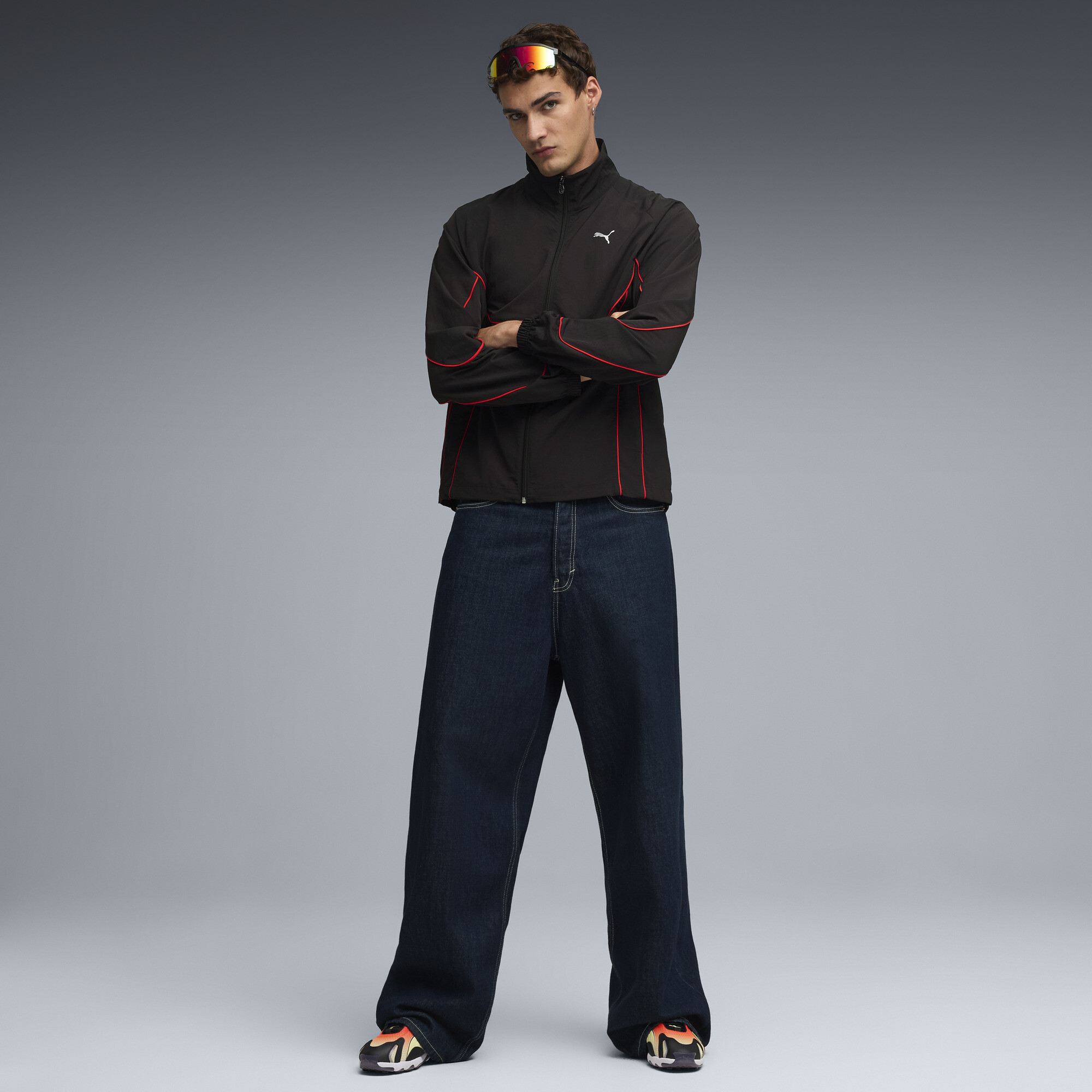 PUMA Inhale uniseks sneakers, Zwart/Rood, Maat 37,5 thumbnail 7