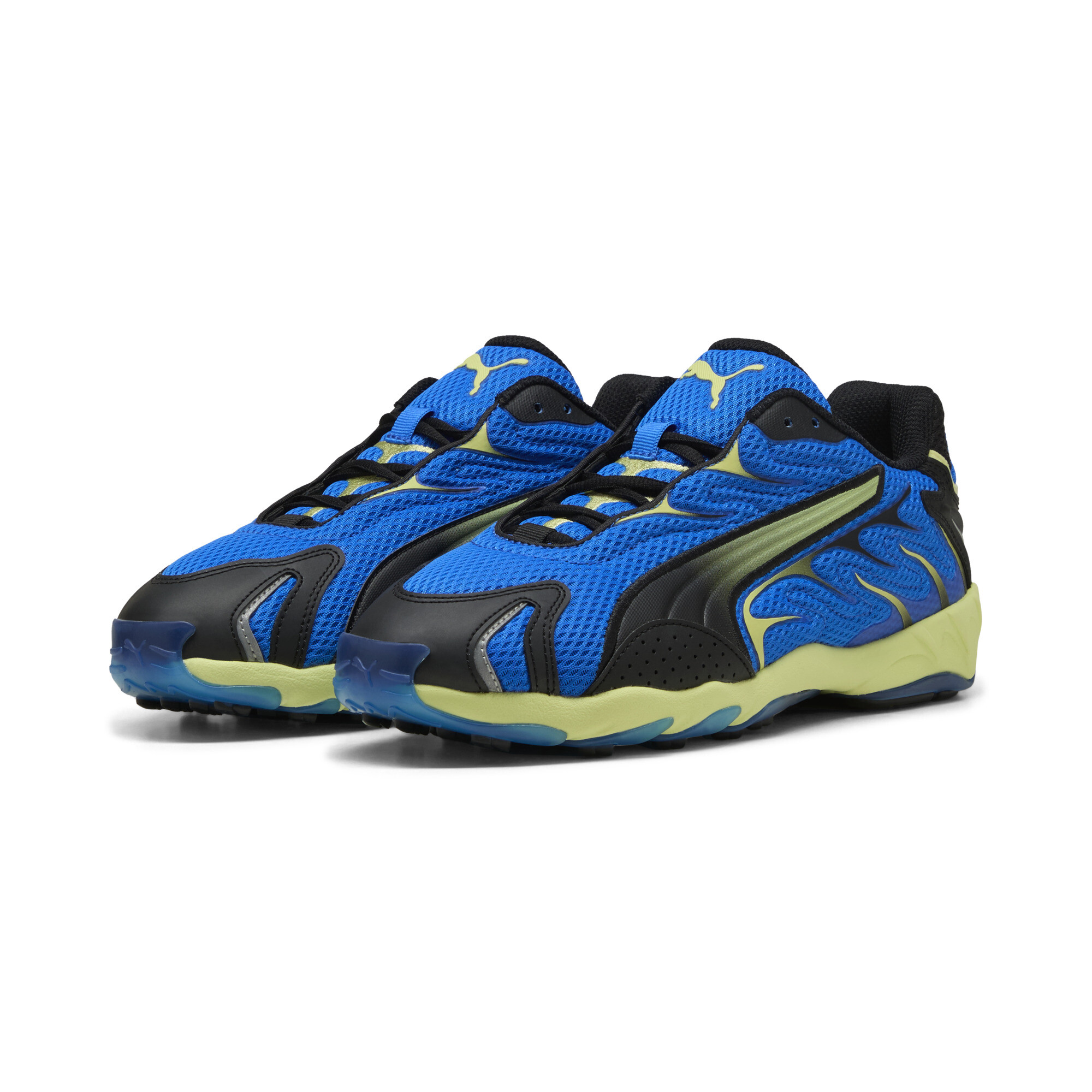 PUMA Inhale uniseks sneakers, Blauw/Geel, Maat 40,5 thumbnail 6