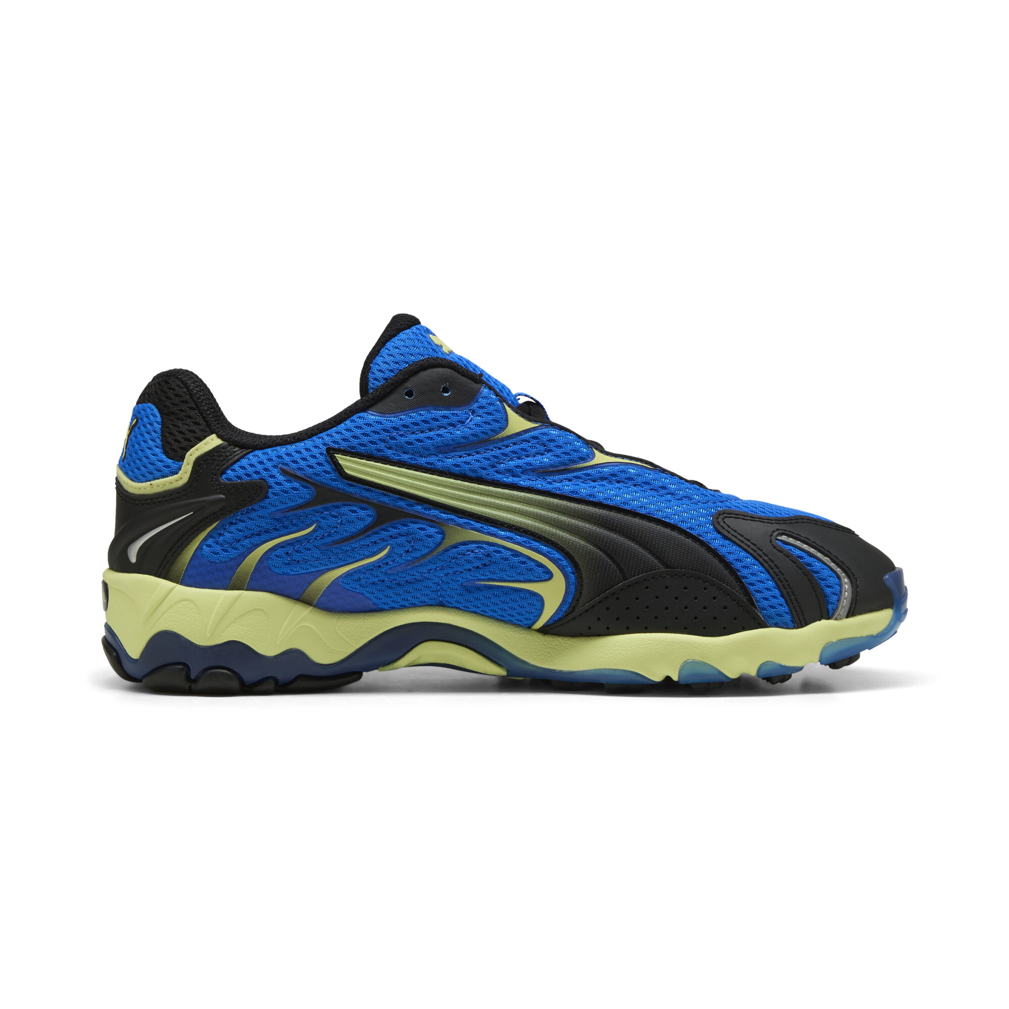 PUMA Inhale uniseks sneakers, Blauw/Geel, Maat 40,5 thumbnail 3