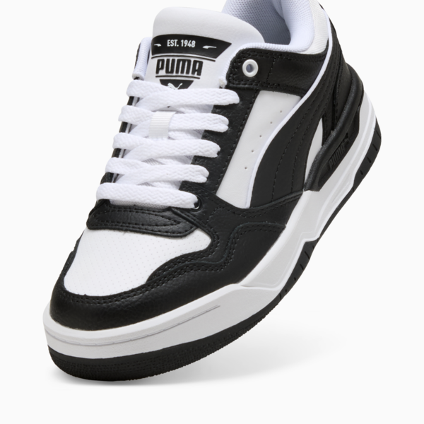 Rebound Retro Sneakers Youth, PUMA White-PUMA Black, large-ZAF