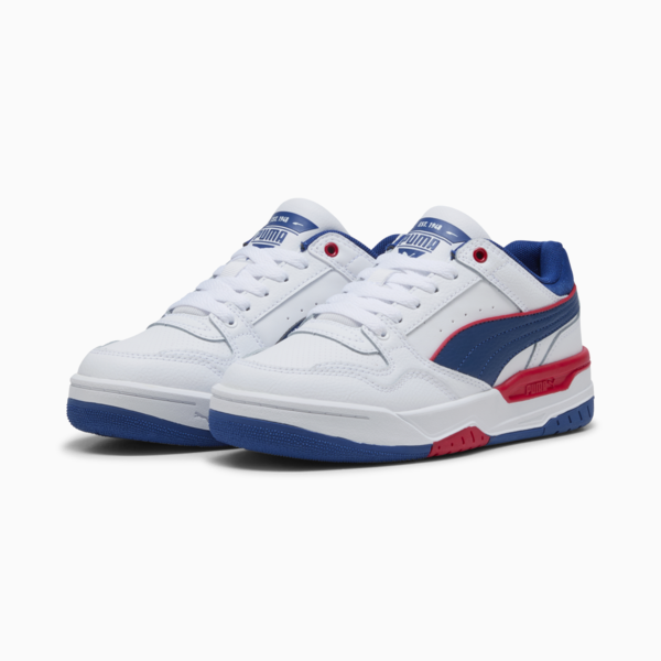 Rebound Retro Sneakers Youth, PUMA White-Clyde Royal-For All Time Red, large-ZAF
