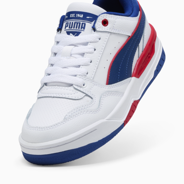 Rebound Retro Sneakers Youth, PUMA White-Clyde Royal-For All Time Red, large-ZAF