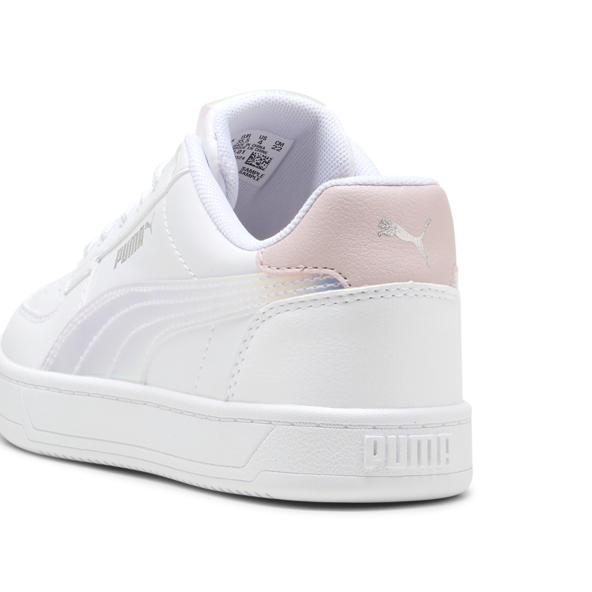 PUMA Caven 2.0 Holo 2.0 sneakers voor Dames, Wit/Zilver, Maat 38 thumbnail 5