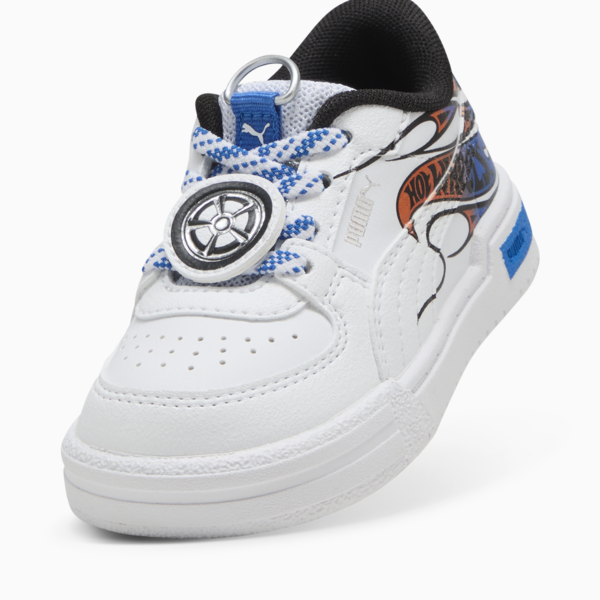 Tenis PUMA x HOT WHEELS CA Pro para bebés, PUMA White-PUMA Team Royal, large-MEX