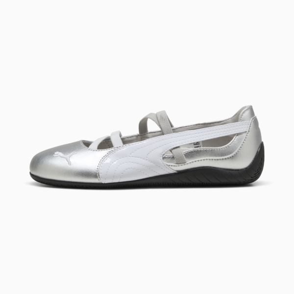 Speedcat Ballet Metallic Shoes Women, PUMA Silver-PUMA White, large-ZAF